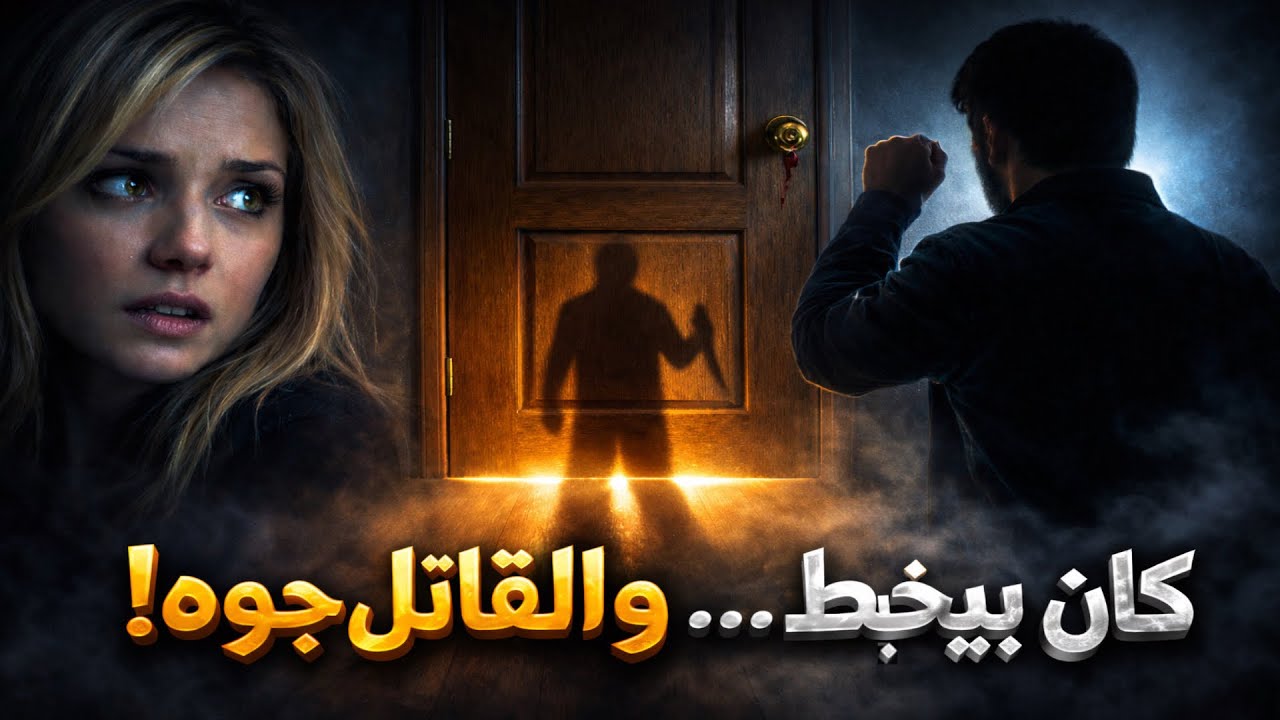 كان واقف على الباب… بينما القاتل في الداخل!