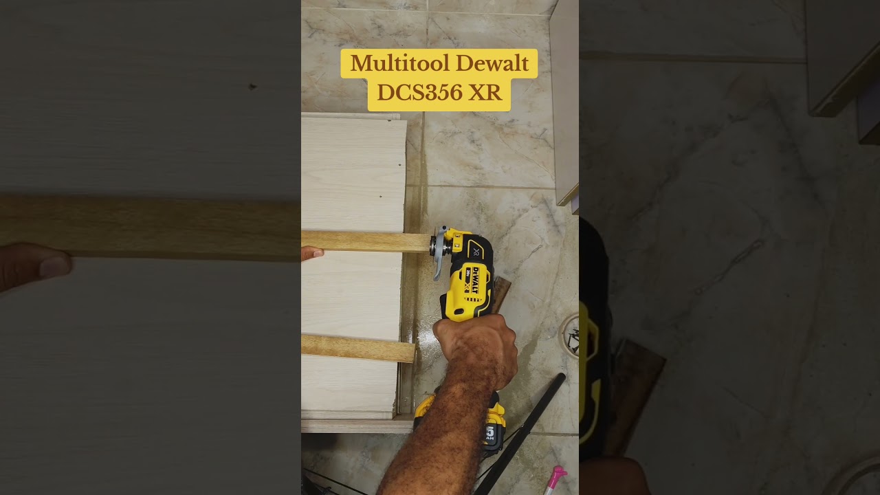 Multitool DeWalt DCS356 corte en madera. #powertools #dewalt #carpinteria #brushless #diy #XR #20v