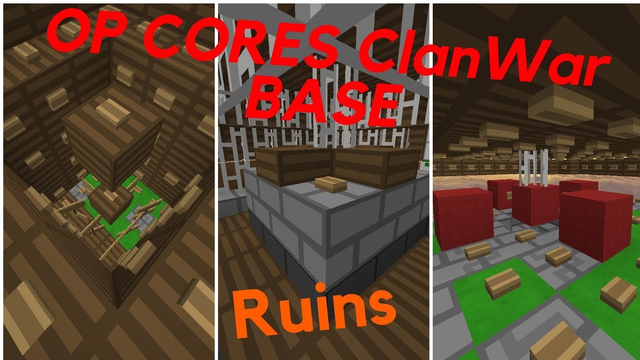 ● OP Cores CW Base auf RUINS || CORES CW TIPPS || Minecraft Cores ClanWar[CW] Base ●