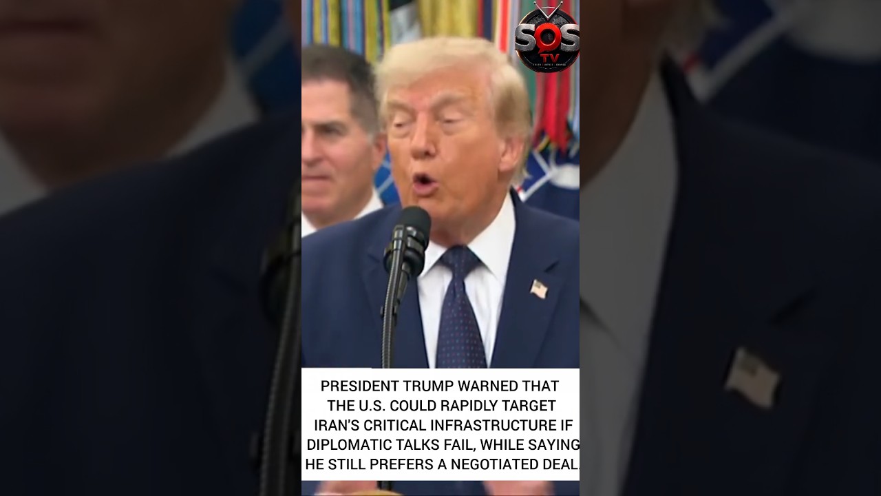 Trump Issues Strong Warning to Iran While Calling for a Diplomatic Deal #breakingnews #trumpnews