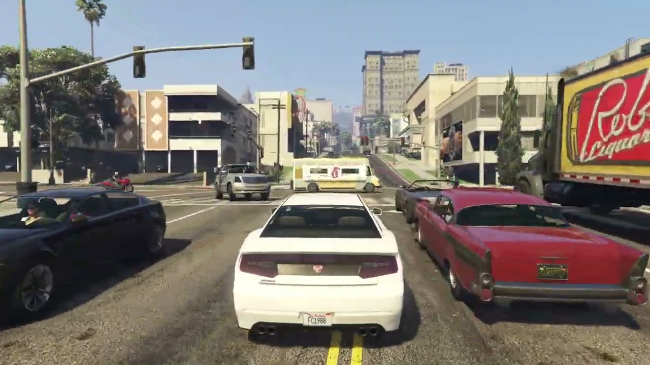 Grand Theft Auto V: Driving around with West Coast Classics