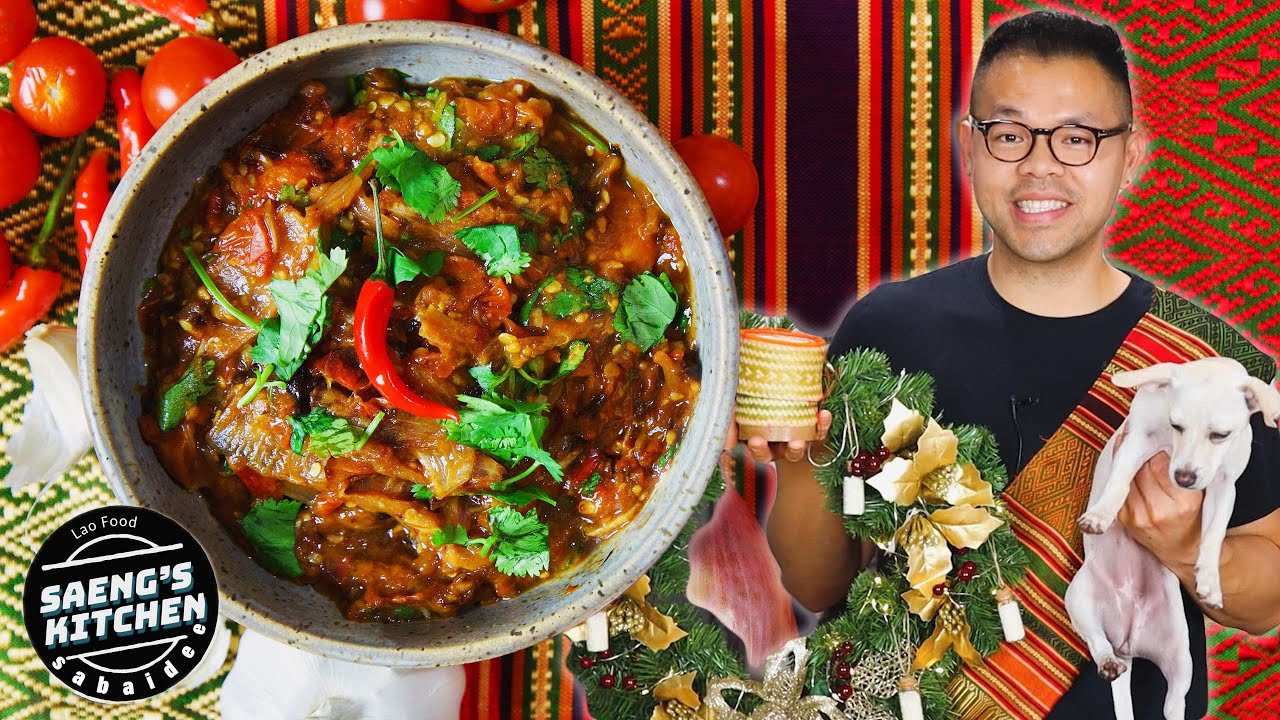 Рецепт Jeow Mother Len | Острый лаосский томатный соус | Лаосская кухня в Saeng’s Kitchen #laofoo...