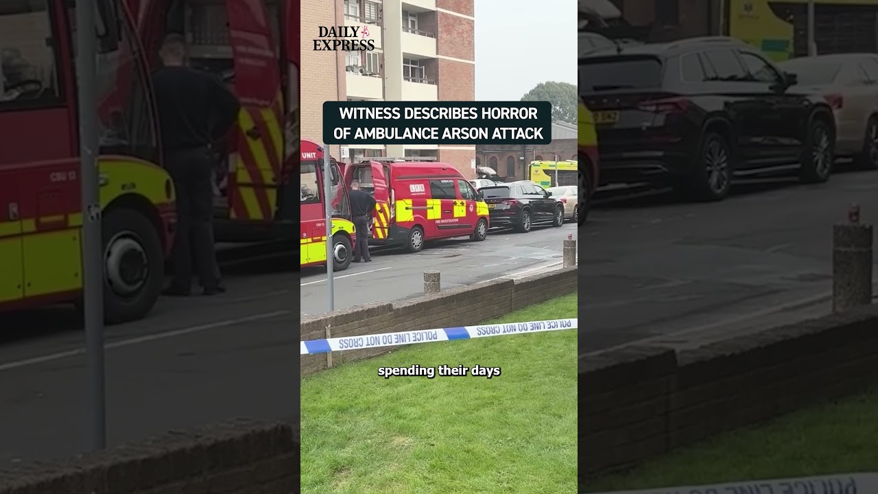 An eyewitness describes the arson attack on four Jewish community ambulances in Golders Green 🔴