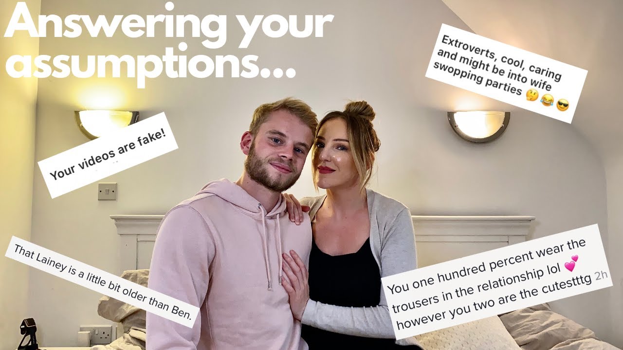 ANSWERING YOUR QUICK FIRE ASSUMPTIONS ABOUT US (JUICY) | BEN AND LAINEY