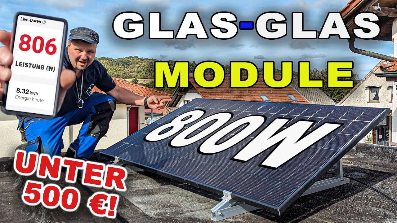 Balkonkraftwerk 800 Watt Glas-Glas Module von EFORU | Installationsanleitung - So einfach geht's 😮💡