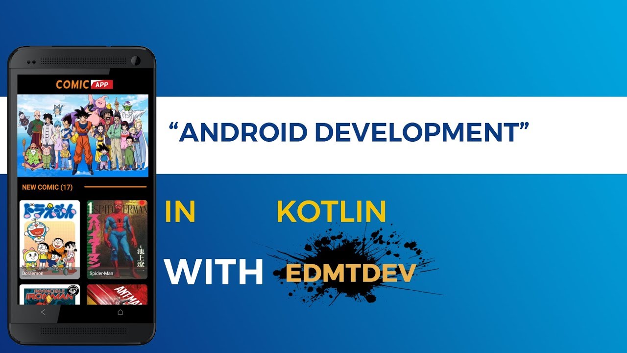 Kotlin Android Tutorial - Comic Reader App part 1 Create NodeJS Back End and Splash Screen