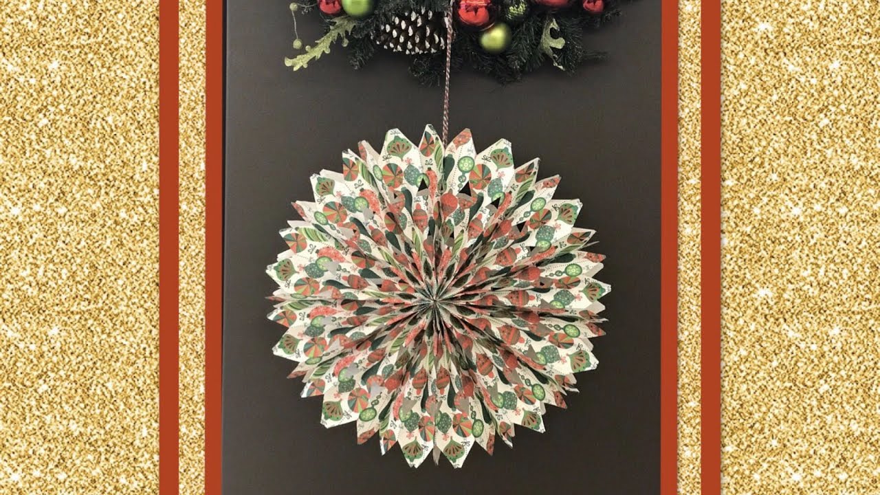 Snowflakes out of paperbag plus how to do with a sheet of paper