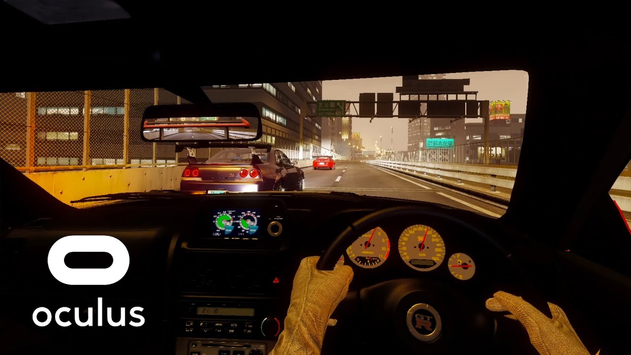 Assetto Corsa - STREET RACING in VR w/ Skyline R34 GTR ! Oculus Rift S / Shutoko Revival / Online