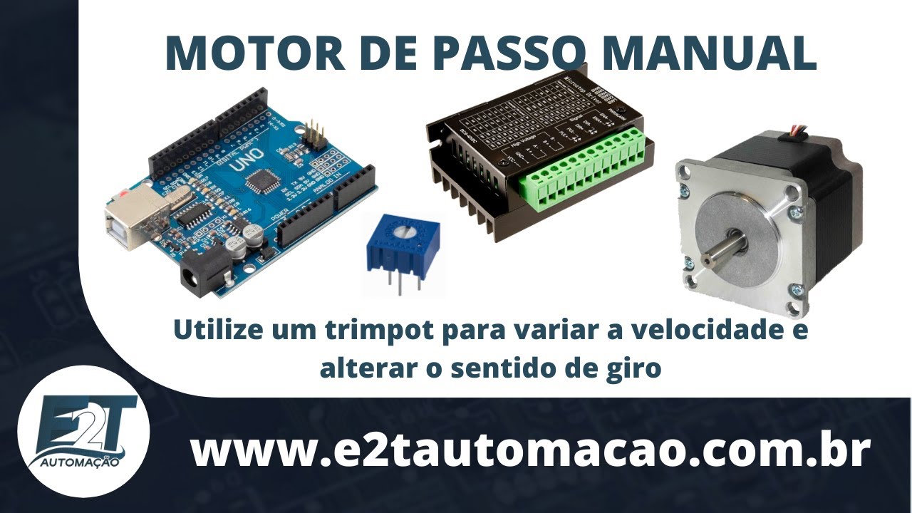 Arduino controlando motor de passo manualmente | TB6600