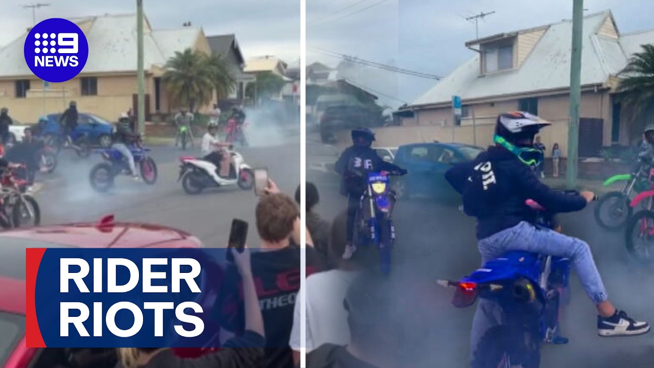 Trail bike riders jailed after dangerous riot erupts | 9 News Australia