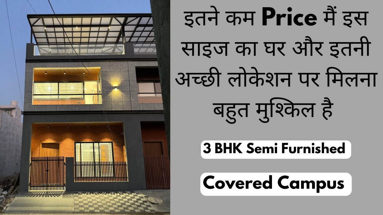 VN135 | Luxury Semi-Furnished 3 BHK House for Sale | 800 Sq Ft | Near Sampat Fuels Bypass, Indore 