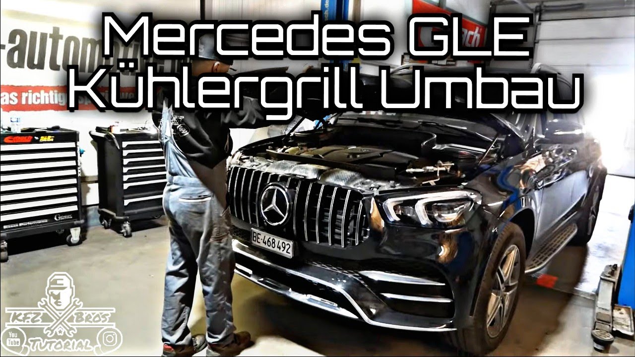 Mercedes GLE 350 | Kühlergrill Umbau Panamericana | Stoßstange vorne ausbauen | Front Bumper