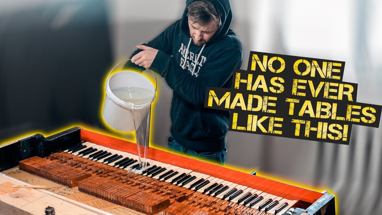 Piano Encased in Epoxy Resin