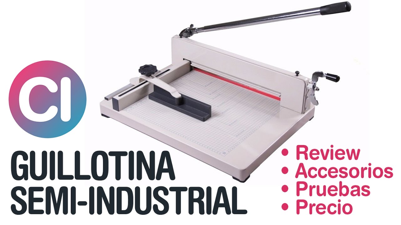 Guillotina Semi Industrial para Cortar Resmas de Papel - Review y Prueba de Corte