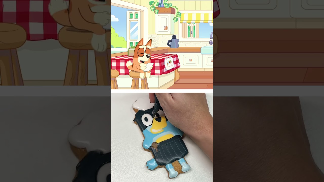 Bandit Pavlova Chef Cookie 🍪🎂 | Bluey #ytshorts