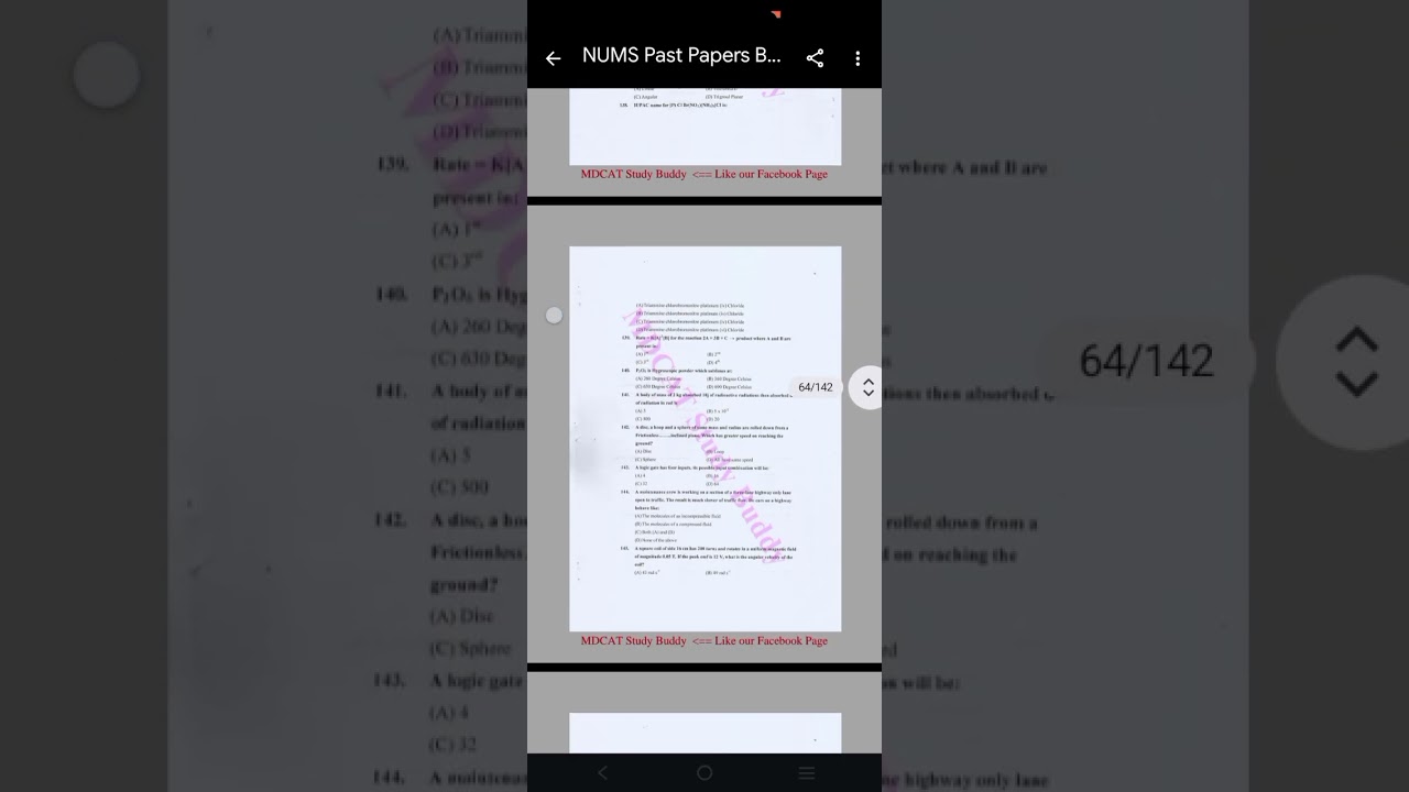 Nums past paper pdf for need students comment me know for most important knowledge 