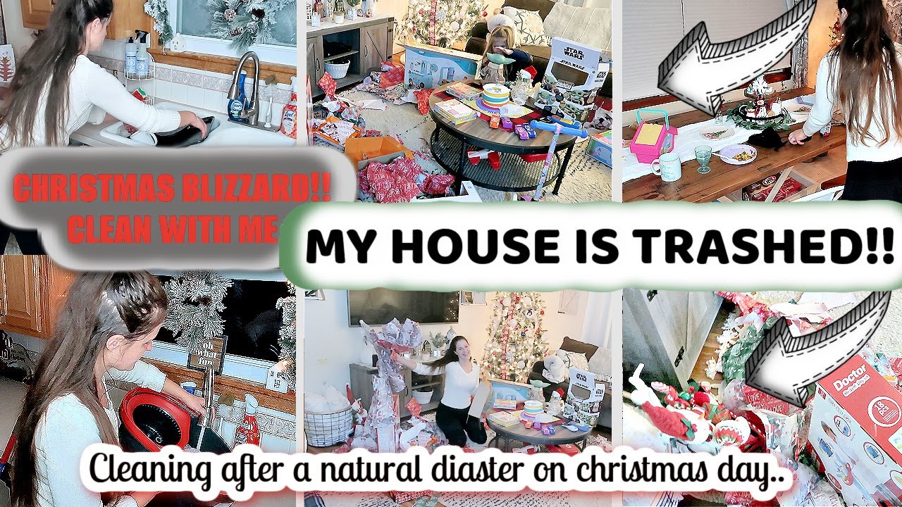 AFTER CHRISTMAS CLEAN WITH ME 2022 | CLEANING MOTIVATION | COMPLETE DISASTER | DECLUTTER WITH ME