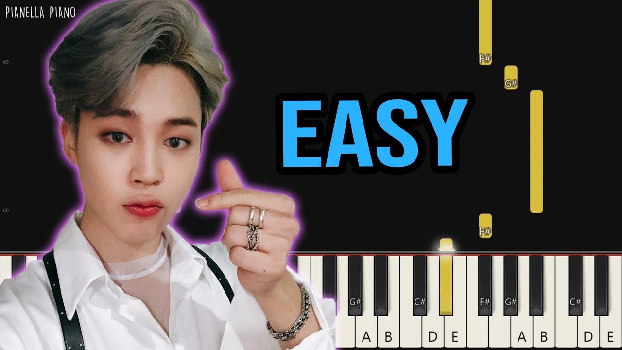 BTS Jimin - Lie | EASY Piano Tutorial by Pianella Piano