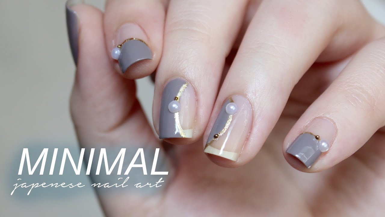 Minimal Japanese Inspired Nail Art