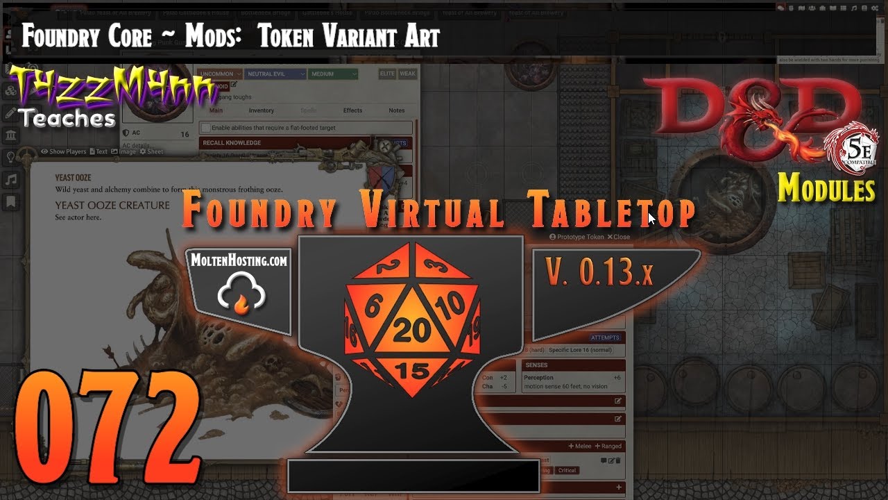 FVTT V13 (D&D 5e) FtGU E072 ~ Модификации: D&D - Модификации: Вариант изображения жетона