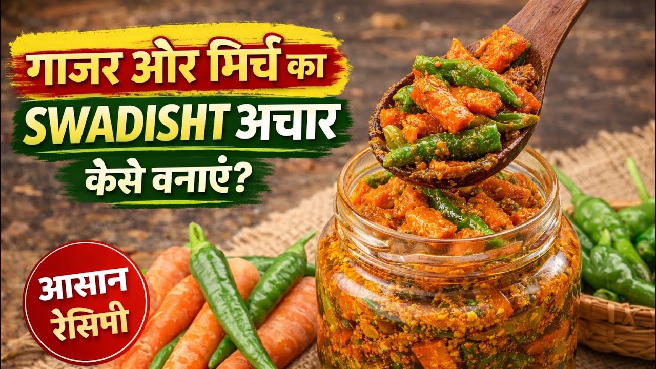 गाजर मिर्च के अचार में लाड बन जाती है अचार खट्टा हो जाता है ? तो यह रेसिपी पूरी जरूर देखें