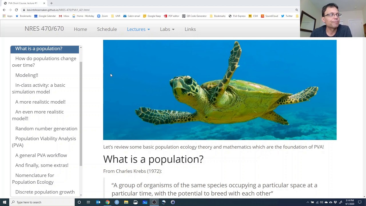 Intro to Population Viability Analysis
