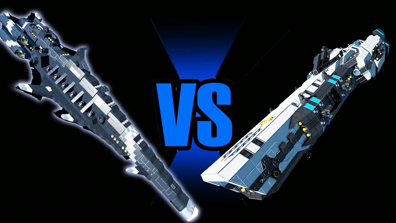 D-37 Timberwolf VS RSC Eridanus ( Space Engineers Epic Battle EP22 )