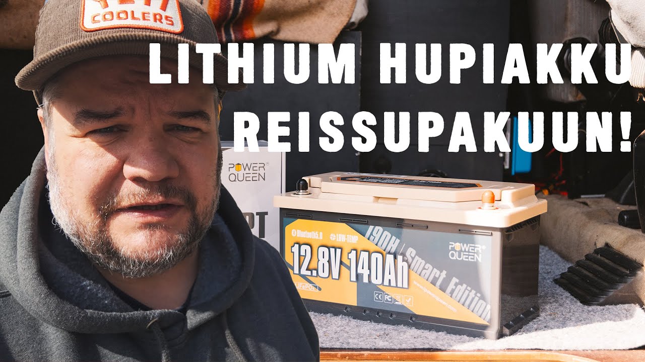 Lithium hupiakun ja lataussäädin | Reissupaku