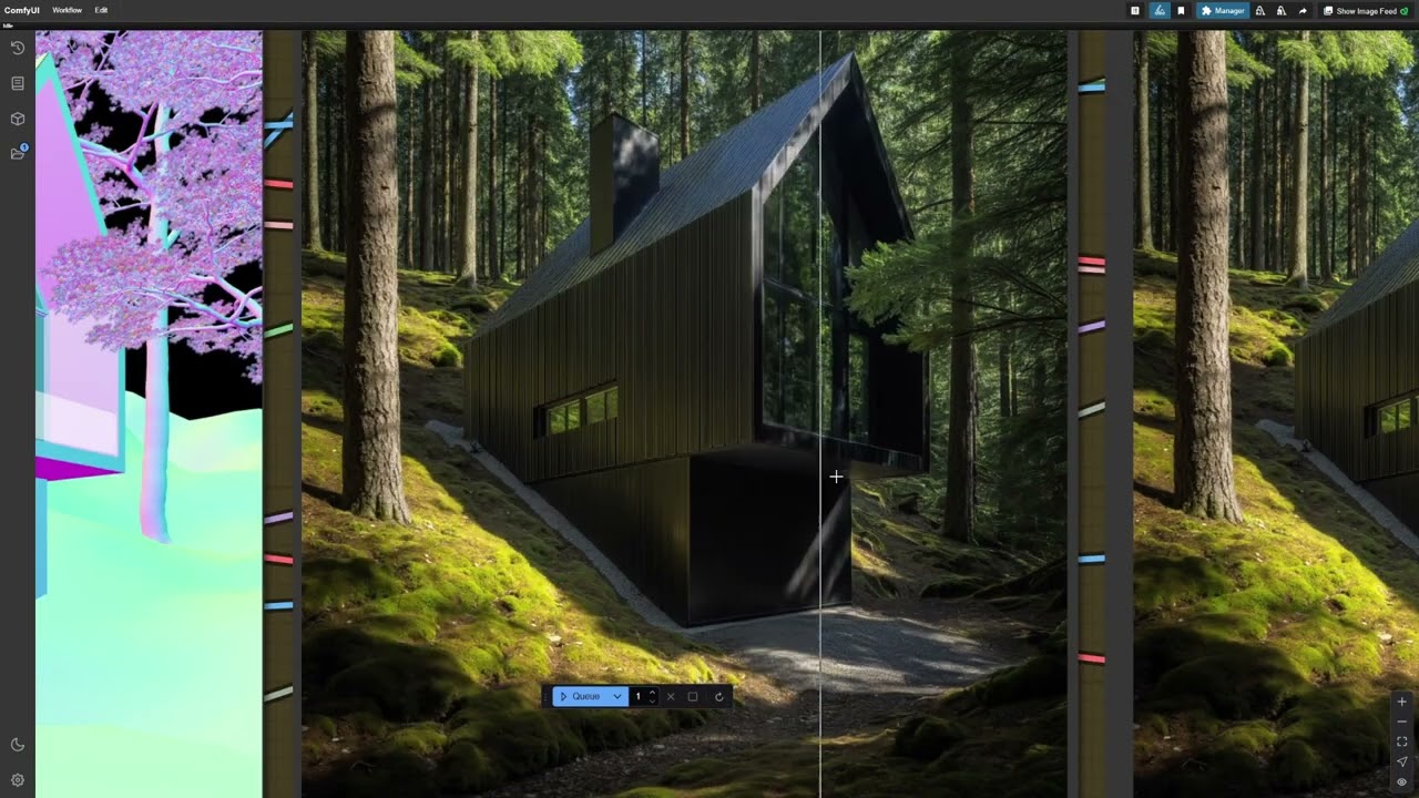 Archviz x AI Free ComfyUI SDXL x FLUX Workflow — Витрина
