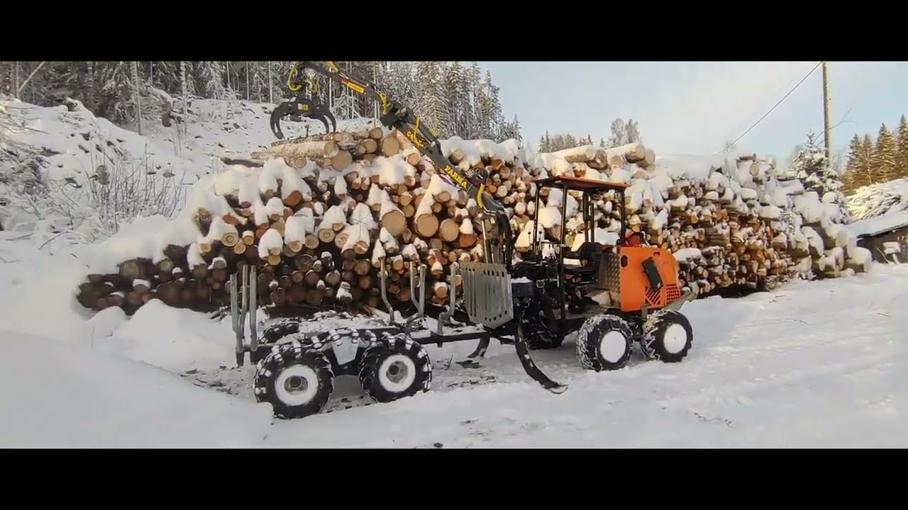 Logbullet talvivarustuksessa eli telat ekaa kertaa kokeilussa