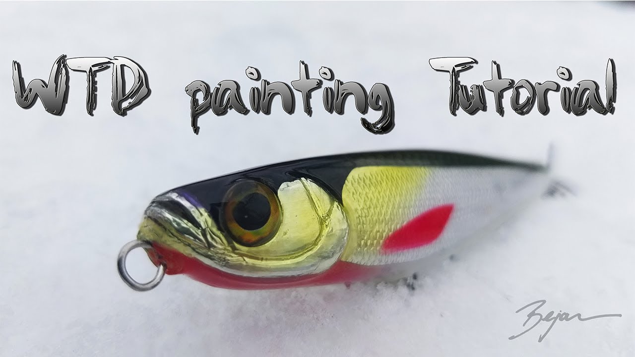 Walk the Dog topwater. Lure painting Tutorial. Part two