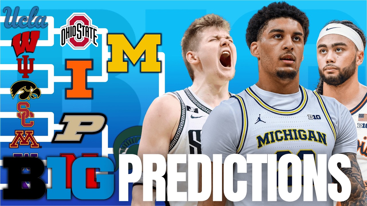 Predicting EVERY Game in the 2026 Big Ten Tournament | Full Bracket Predictions