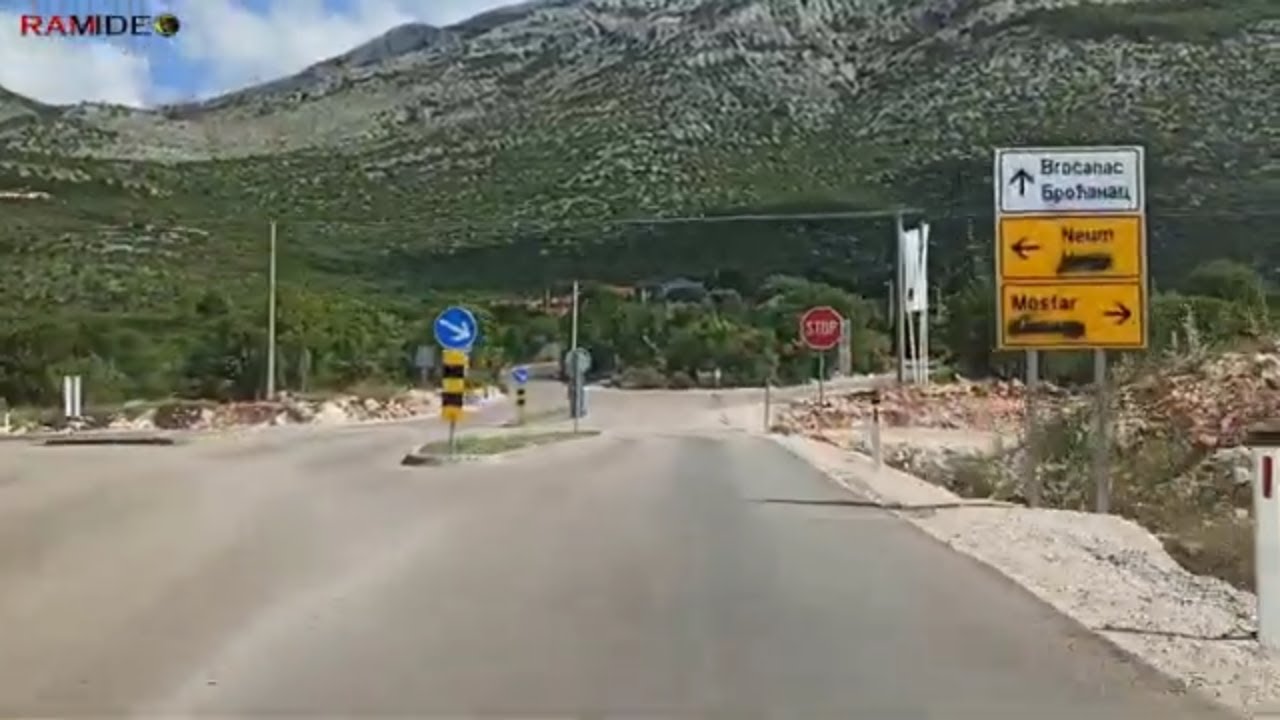 Mostar - Neum.- Stolac Neum  | Svitava.- Gdje se ukljuciti na novi put za neum. Neum more 2020