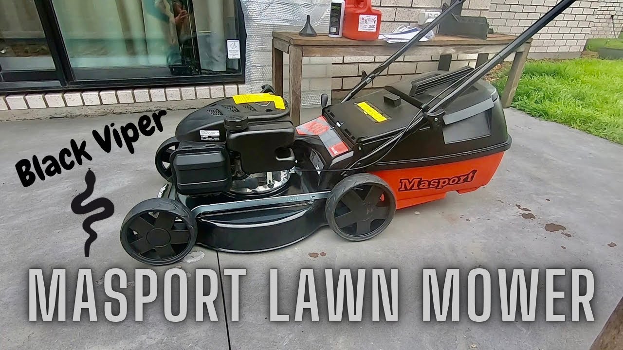 Masport black viper lawn mower setup  #masport #lawnmower