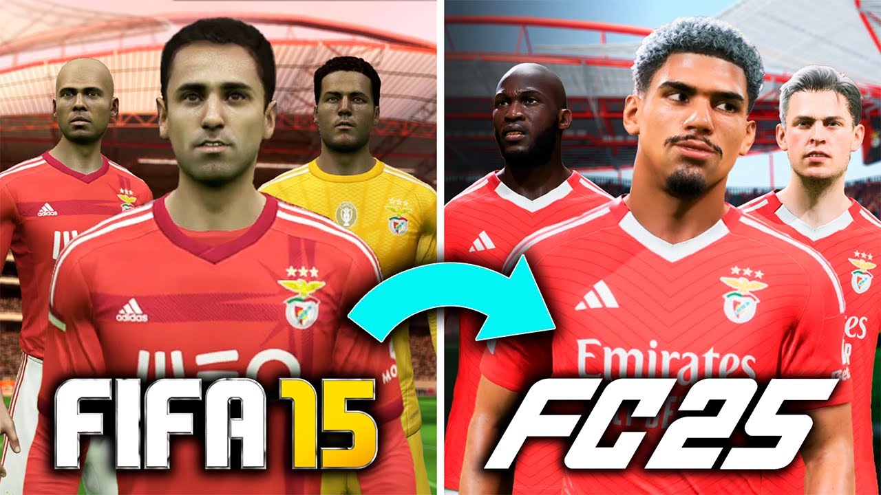 RECONSTRUÍ o SL BENFICA desde FIFA 15 até ao FC25