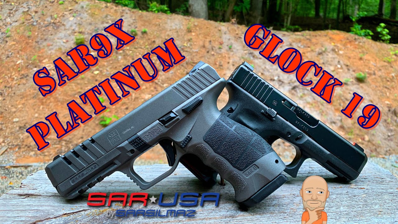 Sar9x Platinum против Glock 19