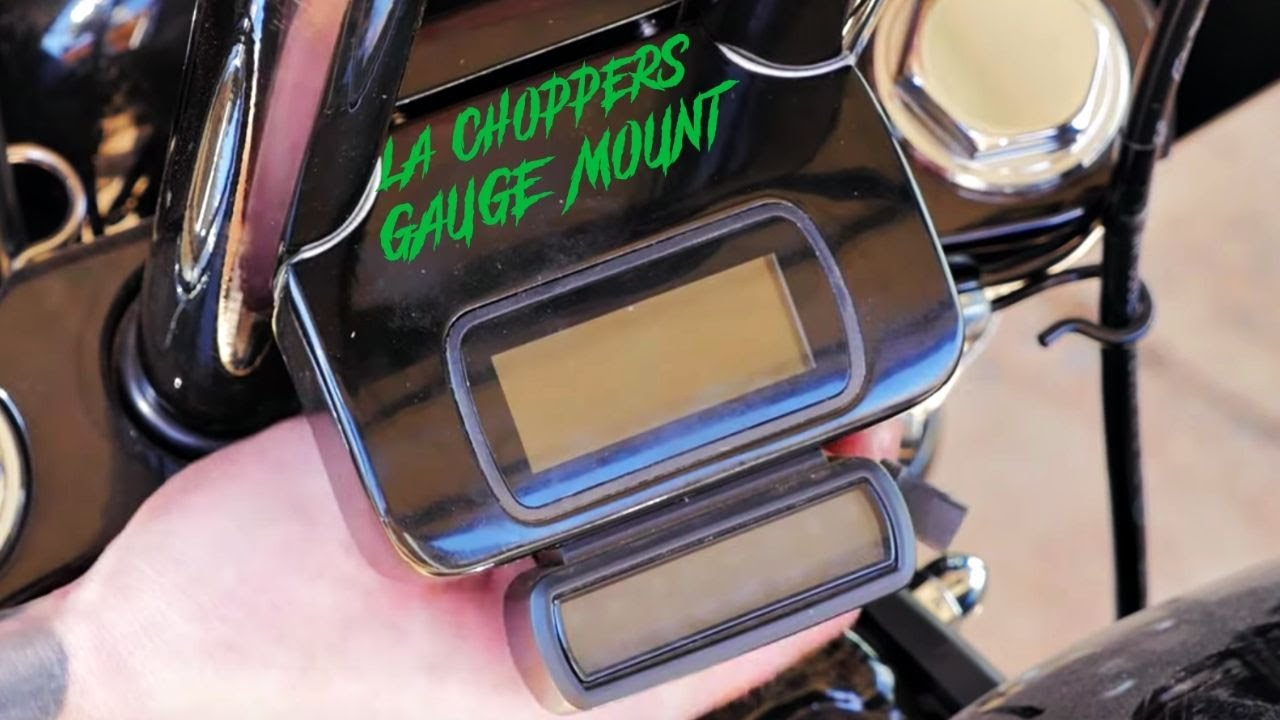 Digital gauge relocation mount - softail street bob