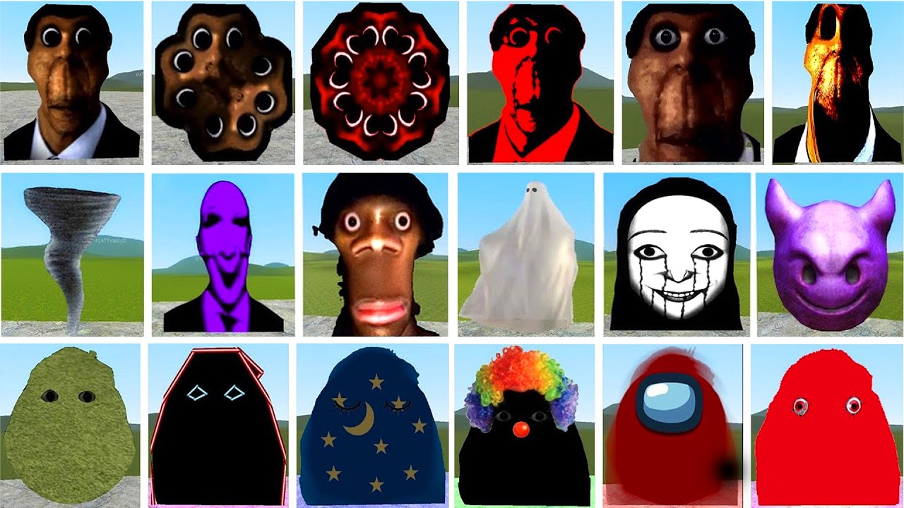 OBUNGA NEXTBOTS, TOO MUCH NEXTBOTS FAMILY AND ANGRY MUNCI NEXTBOT In Garry's Mod