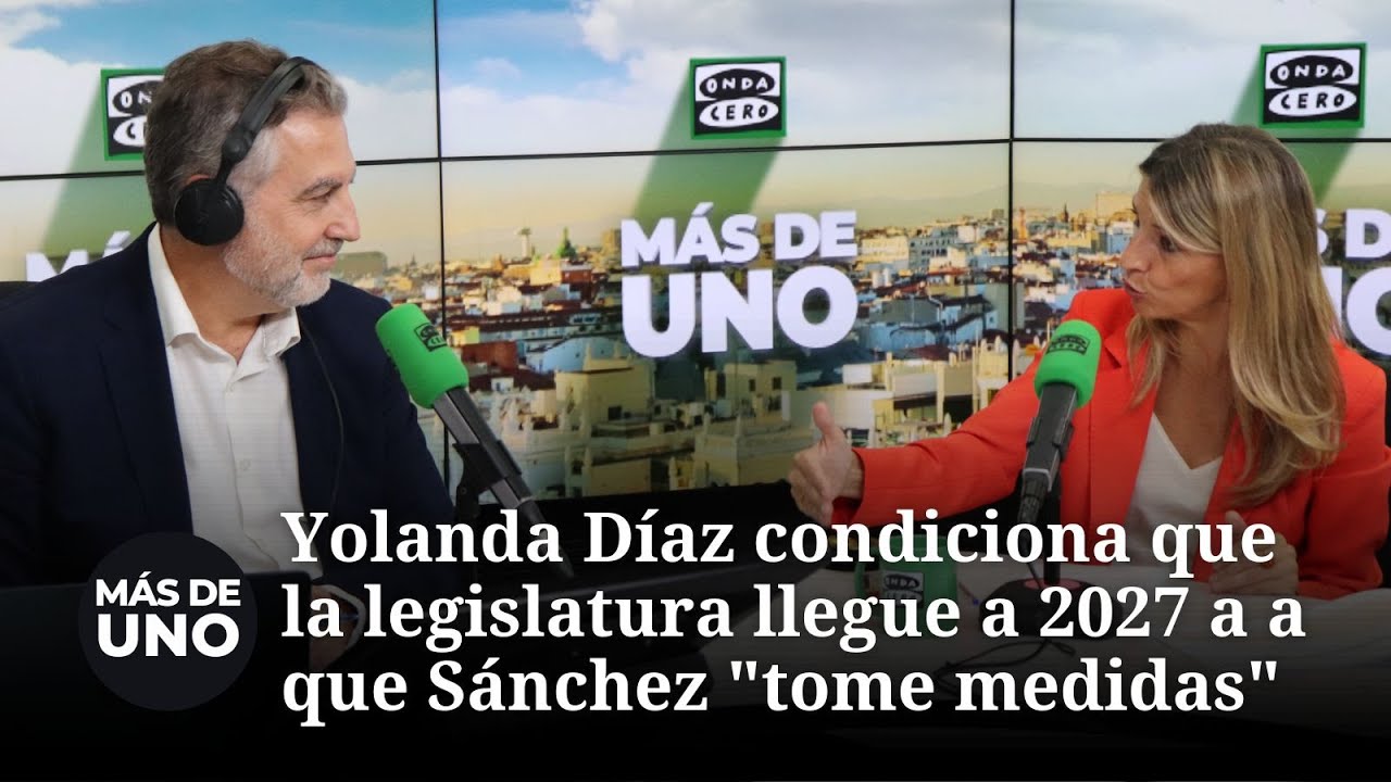 Yolanda Díaz condiciona a que Pedro Sánchez 