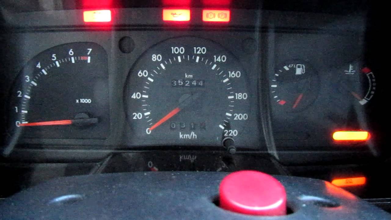 Cold start -27°C Escort 1.6 DIESEL, холодный пуск при -27°C