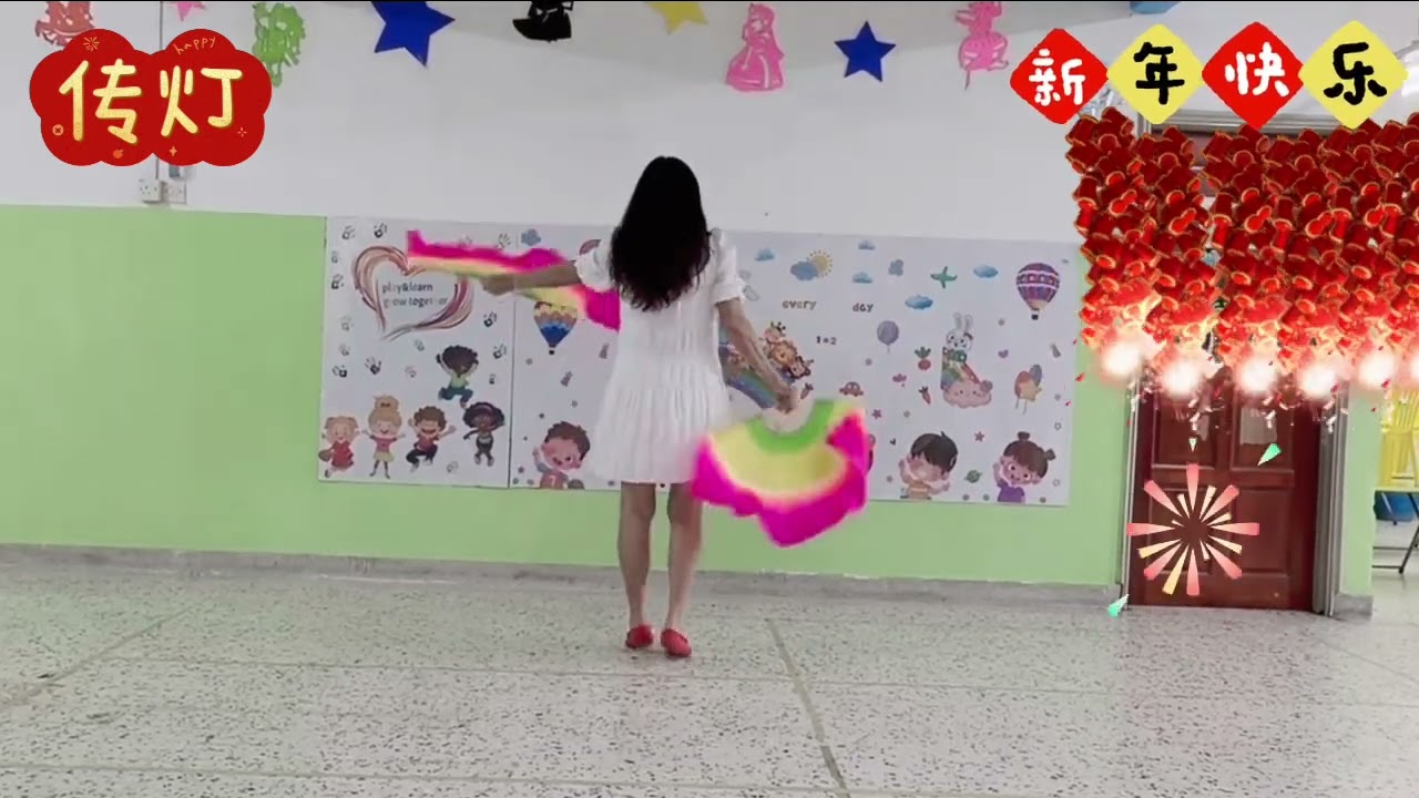 传灯～基本双扇舞蹈～导师 Shirley Wong