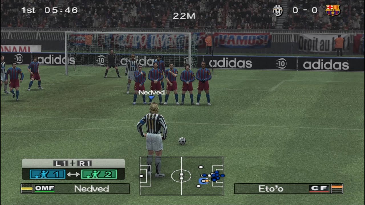 Winning Eleven 10 - Juventus VS Barcelona | PS2