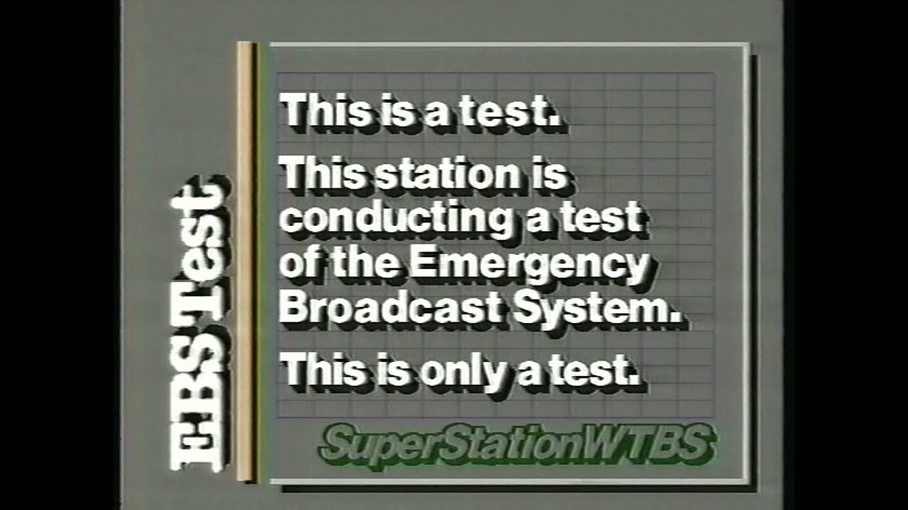 Superstation WTBS Emergency Broadcast System Test [February 11, 1987]