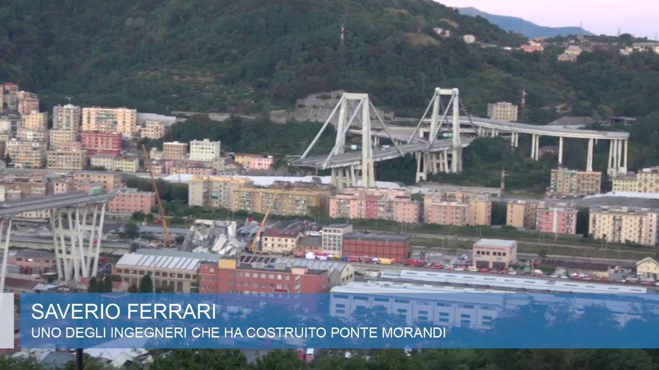Genova, crollo ponte.Uno degli ingegneri che l'ha costruito: