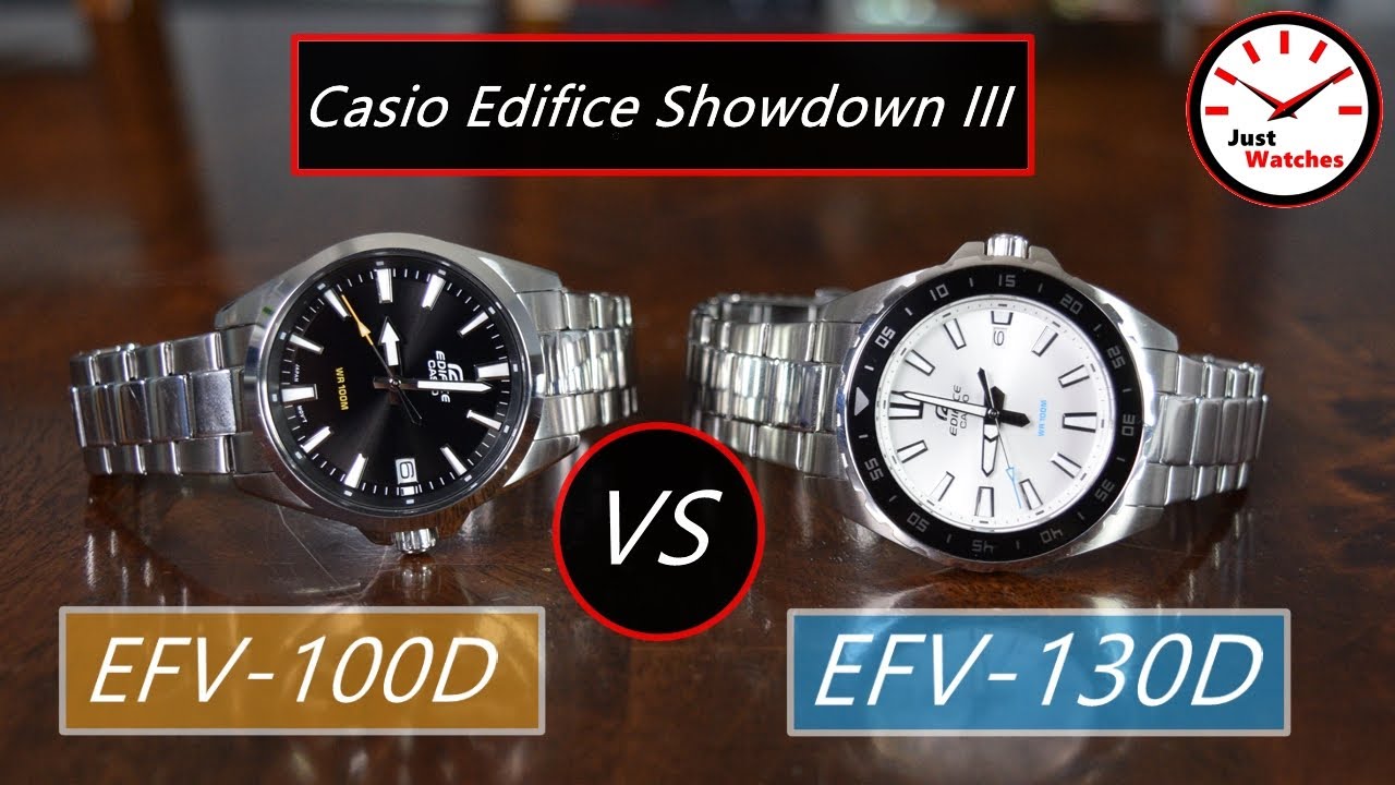 Casio Edifice Showdown III: Casio EFV-100D versus EFV-130D