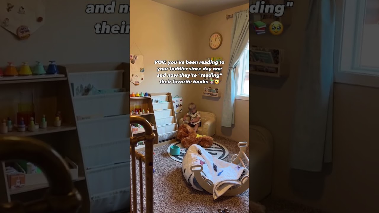 POV: you catch your toddler reading to themselves 🥹 