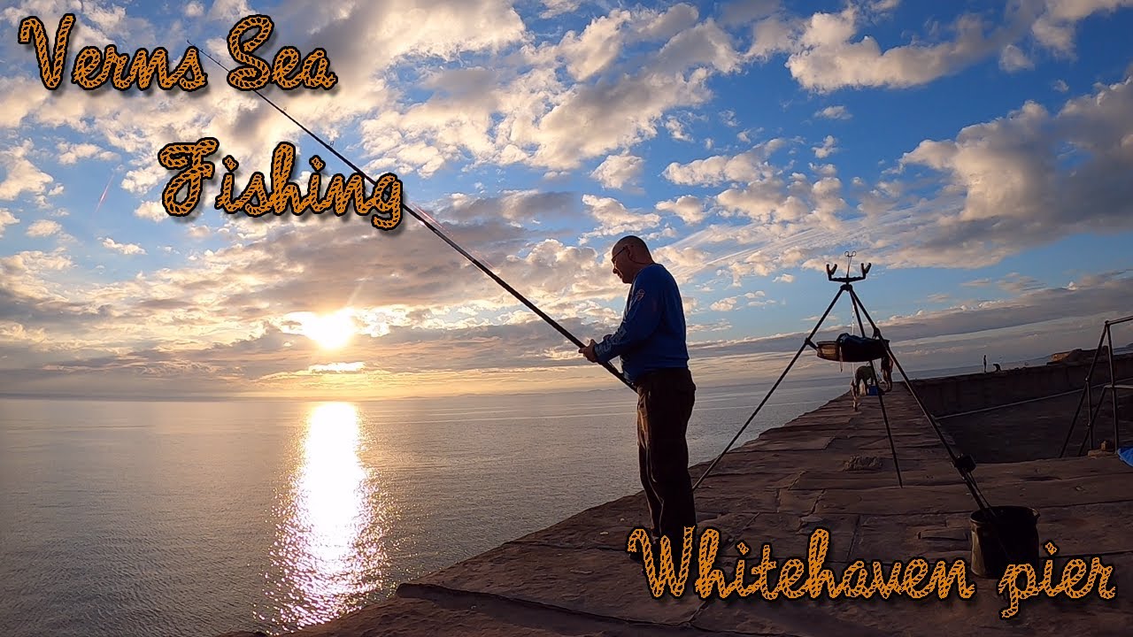 VERNS SEA FISHING | WHITEHAVEN PIER IN CUMBRIA SEA FISHING UK WATCHING THE SUNSET WITH THE WIFE