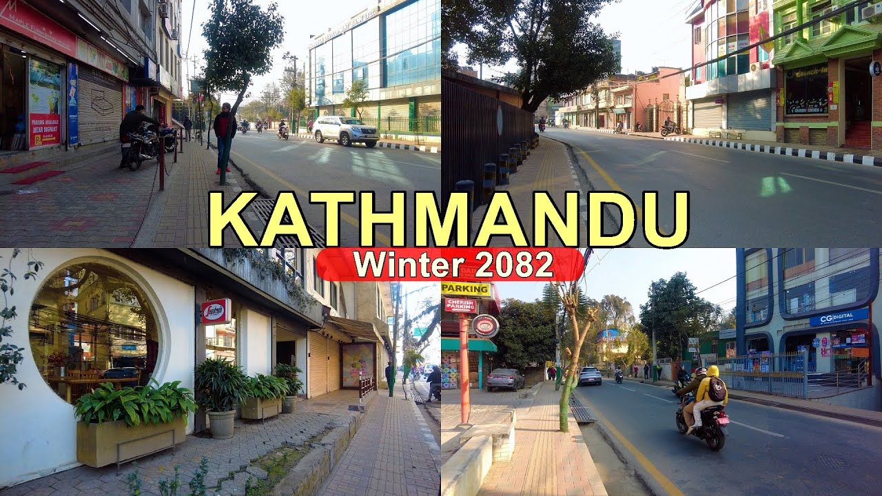 🇳🇵Kathmandu City Morning Vibes Winter Season Walking Tour 🇳🇵 2082 4K 60fps