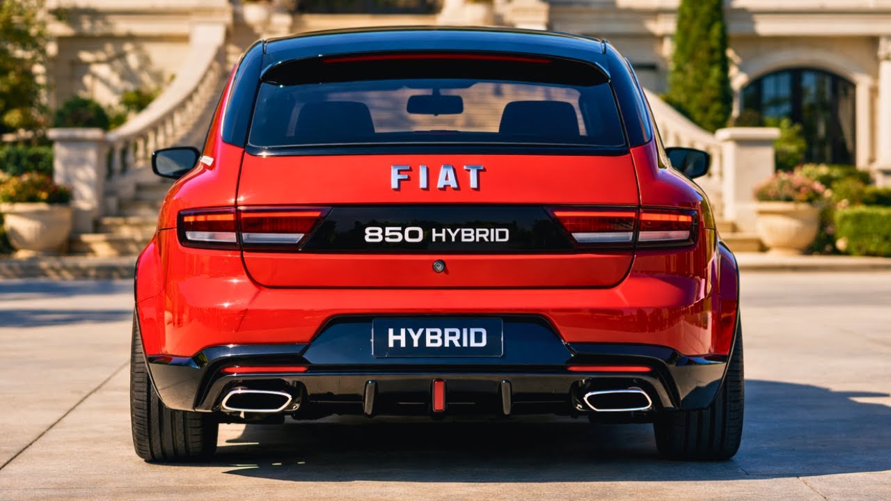 Маленький автомобиль, большой поворот! Встречайте Fiat 850 Hybrid 2026 года...