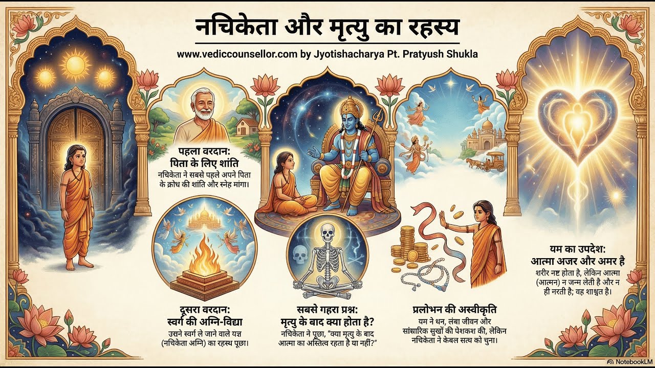 🔥|| नचिकेता की कथा - मृत्यु के देवता यम से प्रश्न जिसने जीवन का रहस्य बदल दिया || #upanishads